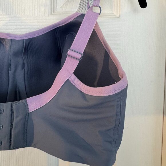 EUC Panache Women's Ultimate High Impact Underwire Sports Bra, Gray, Size 32G - Picture 12 of 16